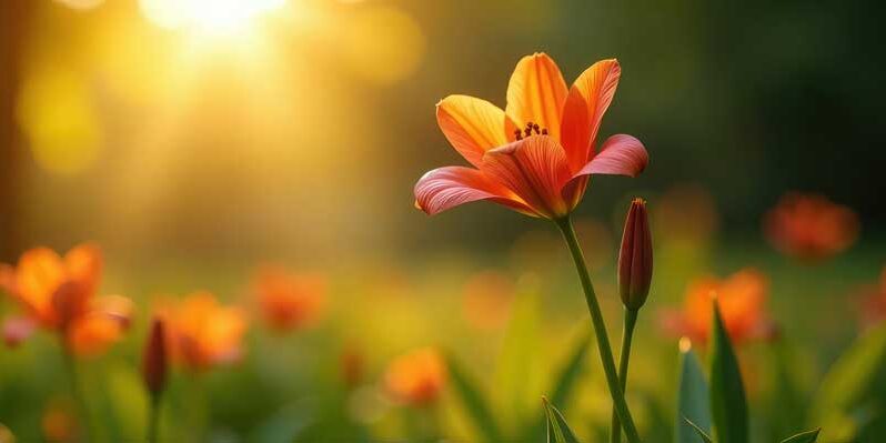 Flowers in a cemetery